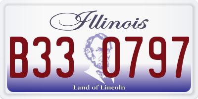 IL license plate B330797