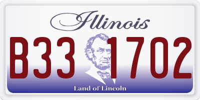IL license plate B331702