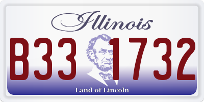 IL license plate B331732