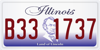 IL license plate B331737