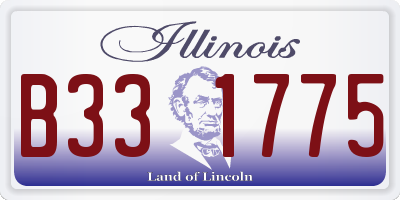 IL license plate B331775