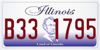 IL license plate B331795