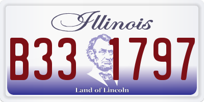 IL license plate B331797