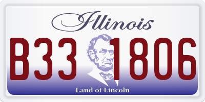 IL license plate B331806