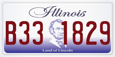 IL license plate B331829