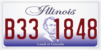 IL license plate B331848