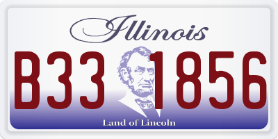IL license plate B331856