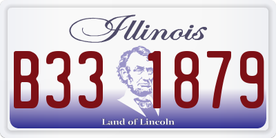 IL license plate B331879