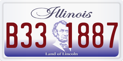 IL license plate B331887