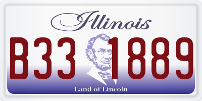 IL license plate B331889