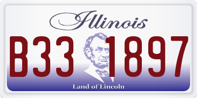 IL license plate B331897
