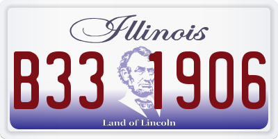 IL license plate B331906