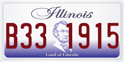 IL license plate B331915