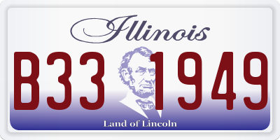 IL license plate B331949