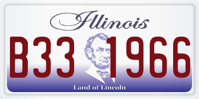 IL license plate B331966