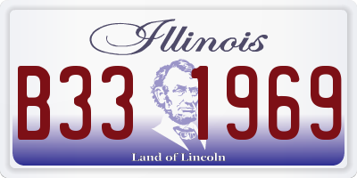 IL license plate B331969