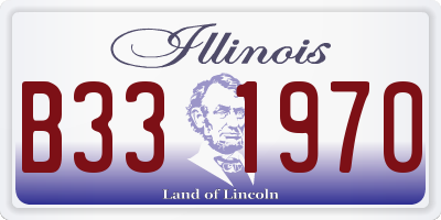 IL license plate B331970