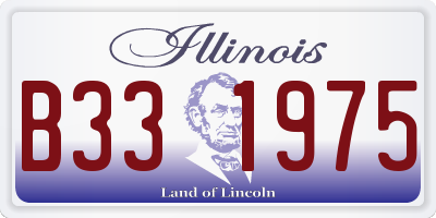 IL license plate B331975