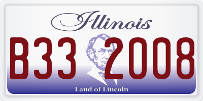 IL license plate B332008