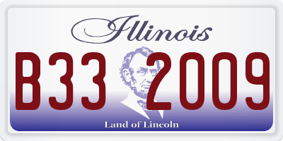 IL license plate B332009