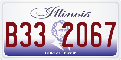 IL license plate B332067