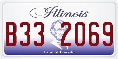 IL license plate B332069