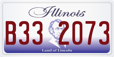 IL license plate B332073