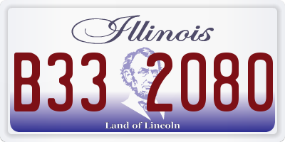 IL license plate B332080