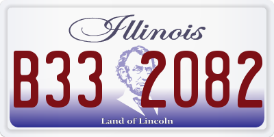 IL license plate B332082
