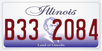IL license plate B332084