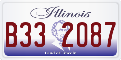 IL license plate B332087