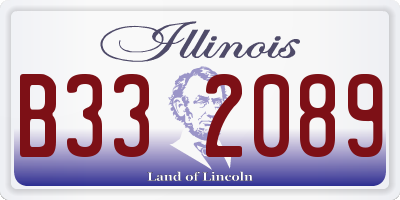 IL license plate B332089
