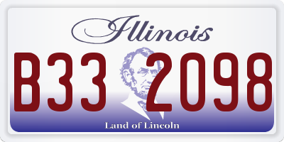 IL license plate B332098