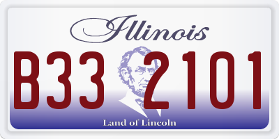 IL license plate B332101