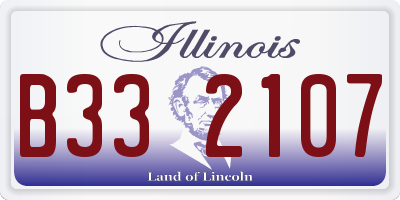 IL license plate B332107