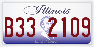 IL license plate B332109