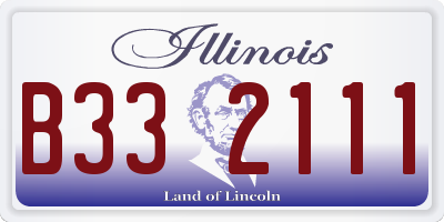 IL license plate B332111