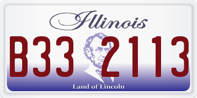IL license plate B332113