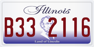 IL license plate B332116
