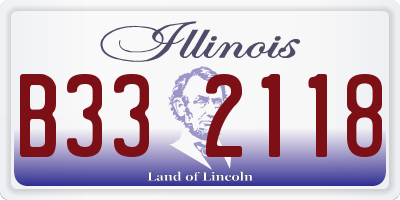 IL license plate B332118