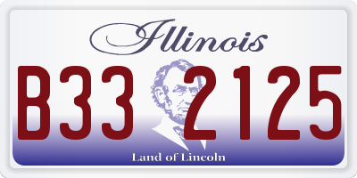 IL license plate B332125