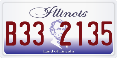 IL license plate B332135