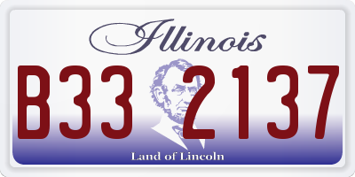 IL license plate B332137