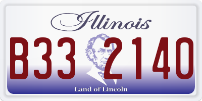 IL license plate B332140