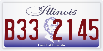 IL license plate B332145