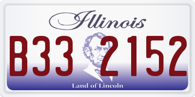 IL license plate B332152