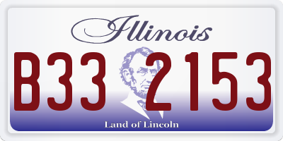 IL license plate B332153
