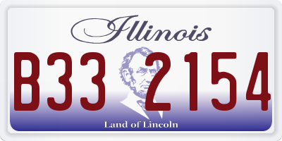 IL license plate B332154