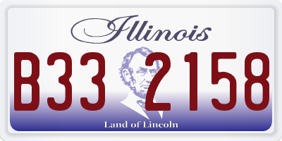 IL license plate B332158