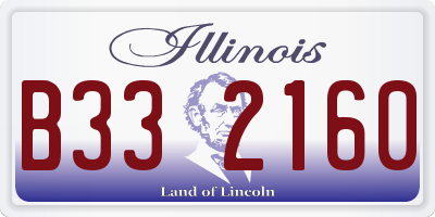 IL license plate B332160